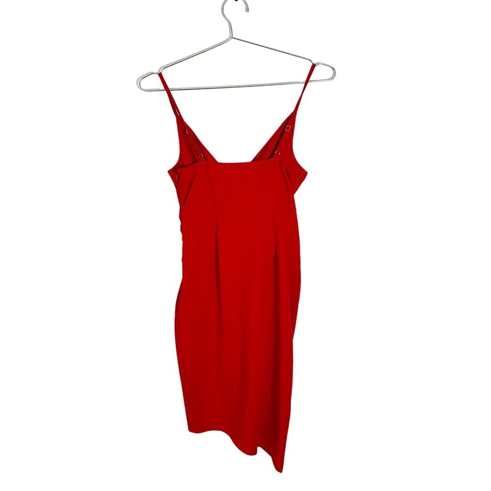 Hello Molly Bodycon Knee-Length Dress Red Knot Front sz M - Picture 5 of 10